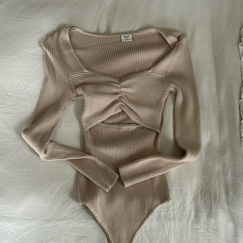 Abercrombie Cut Out Body Suit Sweater